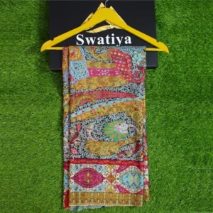 Khaka-e-Rang Qalam kaar Pashmina shawl